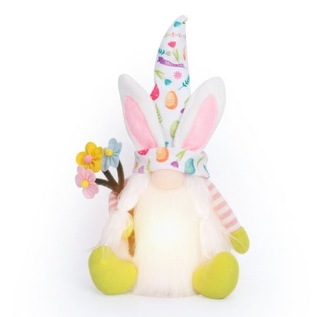 

iMESTOU Clearance Under 10 Easter Decor Easter Gift Easter Supplies Ornaments Easter Day Lights Doll Pendant Home Holiday Dwarf Decoration Doll Holiday Decoration Easter Doll Ornaments Holiday