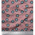 thumbnail image 1 of Soimoi Poly Georgette Fabric Dart Board Sports Printed Fabric 1 Yard 42 Inch Wide, 1 of 3