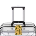 thumbnail image 5 of Naloa Bees and Sunflowers Luggage Tag for Suitcase Leather Baggage Tag with Stainless Steel Loop Privacy Cover for Women Men Girls-2 PCS, 5 of 5