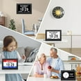 thumbnail image 5 of 8 Inch Digital Day Dementia Clock For Seniors, Large Medication Reminders Calendar Clock With Day Of The Week, Date Time For Elderly Vision Impaired, Memory Loss, Black, 5 of 5