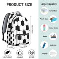 thumbnail image 3 of Basketball Students Backpack Baseball Football Soccer Ball Game Sports School Bag with Training Design, Durable and Adjustable Strap, 3 of 6