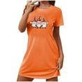 thumbnail image 2 of Zorckvet Womens Plus Size Nightgowns Short Sleeve Soft Loose Pullover Sleep Shirts Womens Sleepshirts, 2 of 3