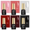 thumbnail image 2 of Nude Gel Lacquer 36W UV+LED Nail Lamp Starter Set Coscelia 6PCS Shellac UV Nail Polish 8ml UV Gel Set, 2 of 5