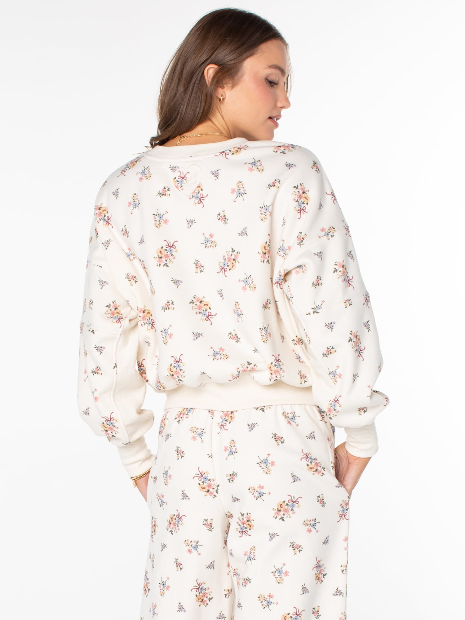 Celebrity Pink Women's and Women's Plus Oversized Boyfriend Sweatshirt, Sizes XS-XXXL