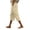 10# Camel, variant on Womens Capri Pants Petite Pull on Casual Cotton Linen Trousers Lightweight Drawstring Elastic Waist Pants with Pockets Camel S
