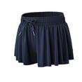 thumbnail image 3 of 5-12T Girls Flowy Shorts with Spandex Liner 2-in-1 Youth Butterfly Skirts for Fitness, Running, Sports, 3 of 4