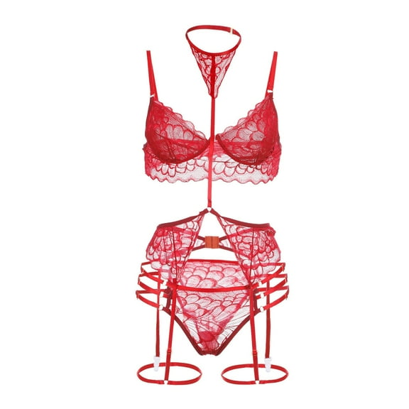 Women's Chemises Negligees Bridal Shower for Bride Lingerie Satin plus Chemise Lingerie for Women plus Size Leather Women Size Womens Large Bustier Garter Long Nightgown on Clearance Red M