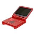 thumbnail image 4 of IPS Ready Upgraded eXtremeRate Clear Red Custom Replacement Housing Shell for Gameboy Advance SP GBA SP – Compatible with Both IPS & Standard LCD – Console & Screen NOT Included, 4 of 8
