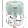 thumbnail image 2 of Electric Garlic Chopper  250ML Food Chopper  Mini Vegetable Chopper  USB Rechargable Garlic Mincer  Onion Chopper  Portable Food Processor for Garlic  Ginger  Chili  Vegetables, 2 of 7