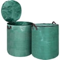 thumbnail image 1 of EcoNesxp Grass Foldable Extra Large Lawn Bag Holder with Lid and Handle, 1 of 4