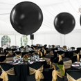 thumbnail image 5 of Prextex Black Giant Balloons - 8 Jumbo 36 Inch Black Balloons for Photo Shoot, Halloween Decor, Baby Shower, Birthday Party and Event Decoration - Strong Latex Big Round Balloons - Helium Quality, 5 of 7