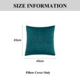 thumbnail image 2 of Juego de 2 fundas de almohada decorativas de terciopelo, conjunto de textura cuadrada, funda de almohada para sofá y dormitorio, 2 of 5
