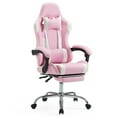 thumbnail image 5 of JIOABL Ergonomic Gaming Chair With Headrest And Lumbar Pillow,Height Adjustable With 360°-Swivel Seat,Pink, 5 of 6
