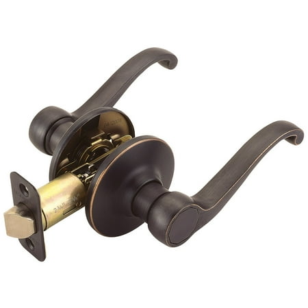 Rusticware Oil Rubbed Bronze - Design House 791624 Scroll 2-Way Adjustable Passage Door Handle, Oil Rubbed Bronze