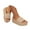 Beige, variant on Women's Platform Sandals Open Toe Backless Slip on Wedge Slides Shoes Summer Casual Slippers