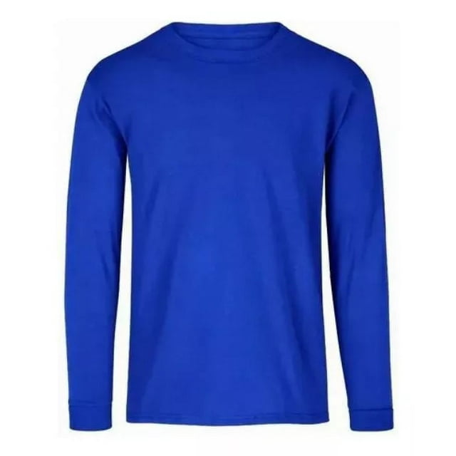 Playera Cuello Redondo Manga Larga Caballero 100% Algodon