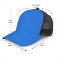 thumbnail image 2 of Disketp Dodgerblue Print Trucker Hat Men Women - Mesh Baseball SnapBack Cap, 2 of 7