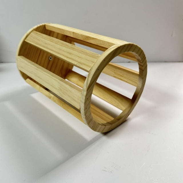 Jaula de madera para heno de conejos, dispensador de comida, accesorios para animales pequeños, soporte para hámsteres, mascotas pequeñas y ardillas.