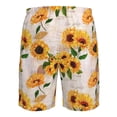 thumbnail image 6 of Kdxio Sunflower 5 Pattern Mens Casual Shorts - Drawstring Summer Beach Sports Shorts for Men, 6 of 9