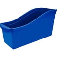 thumbnail image 1 of Librera Storex, grande, de plástico entrelazado, azul (paquete de 6), 1 of 4