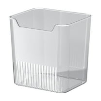 YIKA Tupperware Container Transparent Refrigerator Side Door Fresh Keeping Box Vegetable And Fruit Food Classification Storage Box Large Capacity Refrigerator Storage Box Kitchen Storage Transparent