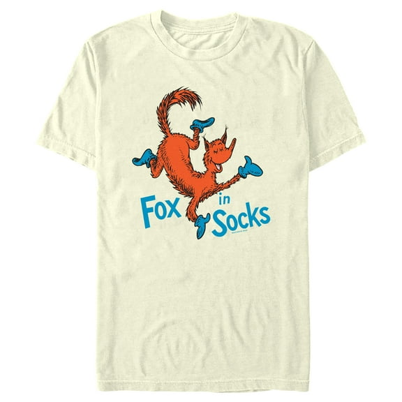 Men's Dr. Seuss Fox in Socks Portrait Graphic T-Shirt