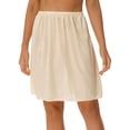 thumbnail image 1 of RUNQHUI Jupon Long en Satin pour Femme Demi-Jupon Jupe sous Robe Jupons Rallonge Demi-Jupons 50 cm Champagne L, 1 of 7