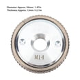thumbnail image 3 of "M14 Thread Quick Release Nut for Angle Grinder - High Strength Alloy Steel Self-Locking Flange with Silver Gear Design (50mm Diameter)", 3 of 6