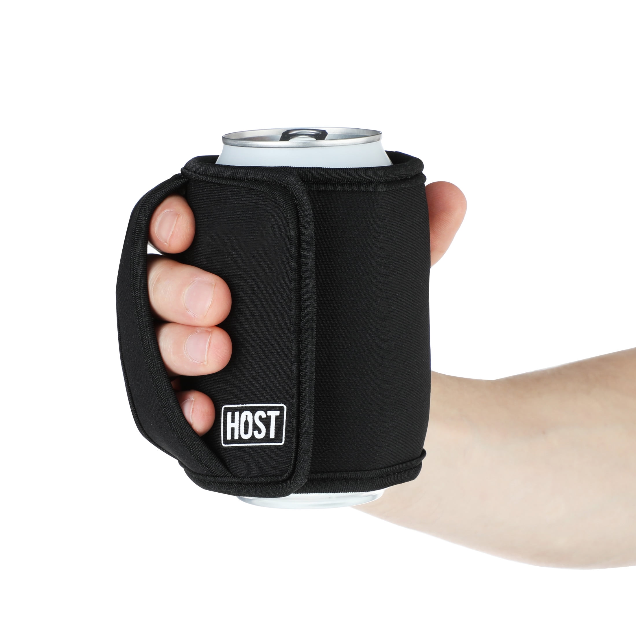 Host Insta-Chill Standard Can Sleeve for Beer, Soda, Seltzer, Juice, Black