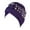 Purple, variant on Lroveb Turbans for Women Headwrap Womens Fashion Solid Color Hot Diamond Pearl HeadbWomens Elastic HeadbCap HeadbCap