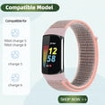 thumbnail image 2 of MYKOMI 3 Pack Nylon Watch Band Compatible with Fitbit Charge 6 / Fitbit Charge 5 Band,Adjustable Braided Straps Band Soft Breathable Stretchy Loop Strap for Charge 6 / Charge 5, 2 of 6