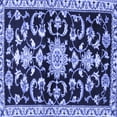 thumbnail image 1 of Ahgly Company Indoor Square Persian Blue Traditional Area Rugs, 6' Square, 1 of 4