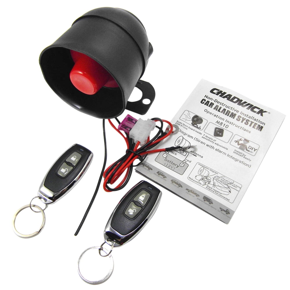 Luwecf New Car Burglar Alarm Keyless Entry Security Protecting System Anti- Device