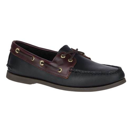 Sperry Top-Sider 0191486 : Men's Original 2 Eye Black/Amaretto Boat ...