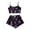 Black, variant on Shwomsmer Women's Camisole Pajama Set Womens Silk Pajama Shorts