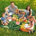 thumbnail image 7 of Cute Colorful Flower Waterproof Picnic Blanket with Foldable Zipper, Suitable for Outdoor Use, Suitable for Travel, Camping, Beaches, Parks, Grasslands, Picnic Blanket Accessories, 7 of 7
