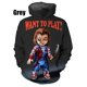 thumbnail image 4 of Sudadera con capucha de moda para hombre, patrón de muñeca de Halloween, impresión 3D, jersey de moda urbana de manga larga, ropa de otoño e invierno para hombre, 4 of 5