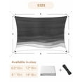 thumbnail image 6 of Sun Shade Sail 8x10Ft Watercolor Black and White Gradient Uv Block Sunshade Canopy Outdoor Shade Cover Rectangle Shade Cloth For Patio Garden Yard Deck Pergola, 6 of 6