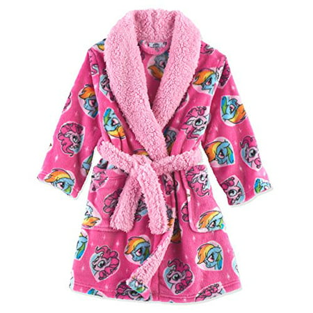 My Little Pony Toddler Girls' Luxe Plush Robe, Pony Pink, 3T