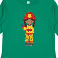 thumbnail image 4 of Inktastic African American Girl, Girl Fireman, Firefighter Girls Long Sleeve Toddler T-Shirt, 4 of 5