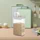 thumbnail image 1 of Contenedor de almacenamiento de alimentos secos, organizador de almacenamiento apilable de despensa, contenedor de almacenamiento transparente para cubierta gris Macarena Recipiente hermético, 1 of 8