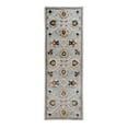 thumbnail image 2 of 2â€™ x 7â€™ Blue and Beige Floral Runner Rug, 2 of 8