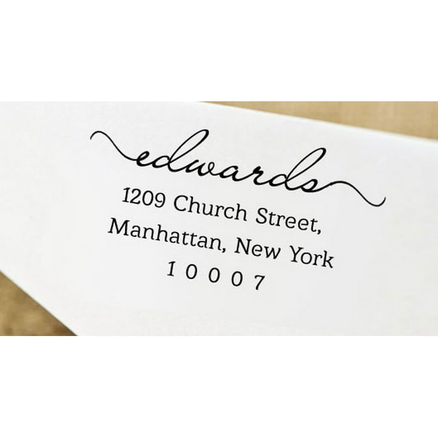 Wedding Announcement Self Inking Custom Family Address Rubber Stamp Designer Stationary