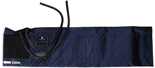 MABIS Sphygmomanometer Blood Pressure Replacement Cuff and Two-Tube Bladder, Large Adult, Blue