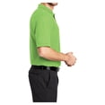 thumbnail image 3 of Mens Silk Touch Polyester/Cotton Polo with Pocket Lime 5X-Large, 3 of 6