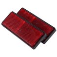 thumbnail image 2 of rectangle red Reflectors Universal For Motorcycles ATV Bikes Dirt Bikes, 2 of 5