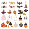 thumbnail image 2 of Colgante de abalorios esmaltados de Halloween de 23 para suministros de joyería accesorios de moda elegantes y encantadores duraderos Macarena colgantes del encanto, 2 of 7