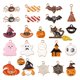 thumbnail image 2 of 23 Piezas Colorido Halloween Metal Encanto Decoración Formas Vívidas Amplias Aplicaciones DIY Hacer Halzgos, Cabaza Murciégo Accesorio SOLEDAD colgantes del encanto, 2 of 7