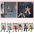 Halloween Decorations Motion Sensors Props Terrifying Cages Prisoner'S Hanging Luminous Eye