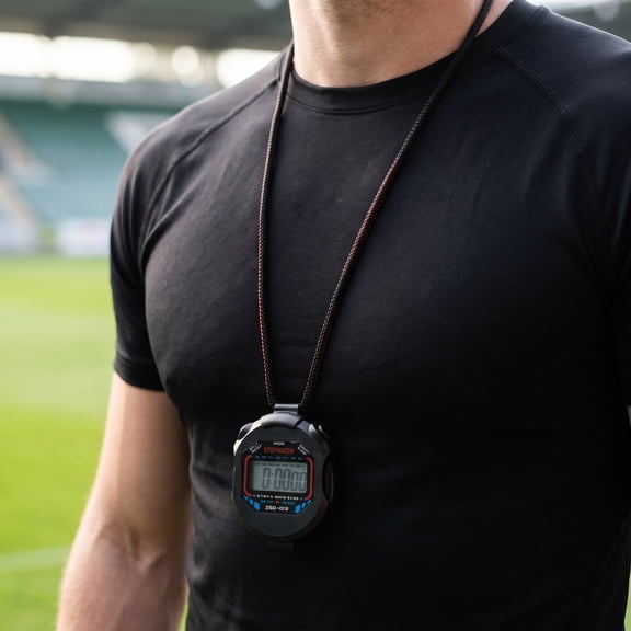 FRCOLOR Digital Stopwatch Watch for Sports and Fitness, Black, Ideal for Runners and Kids